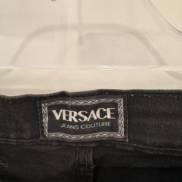 Vintage Versace Jeans Couture Black Mom Jeans Size 30 - Picture 4 of 11